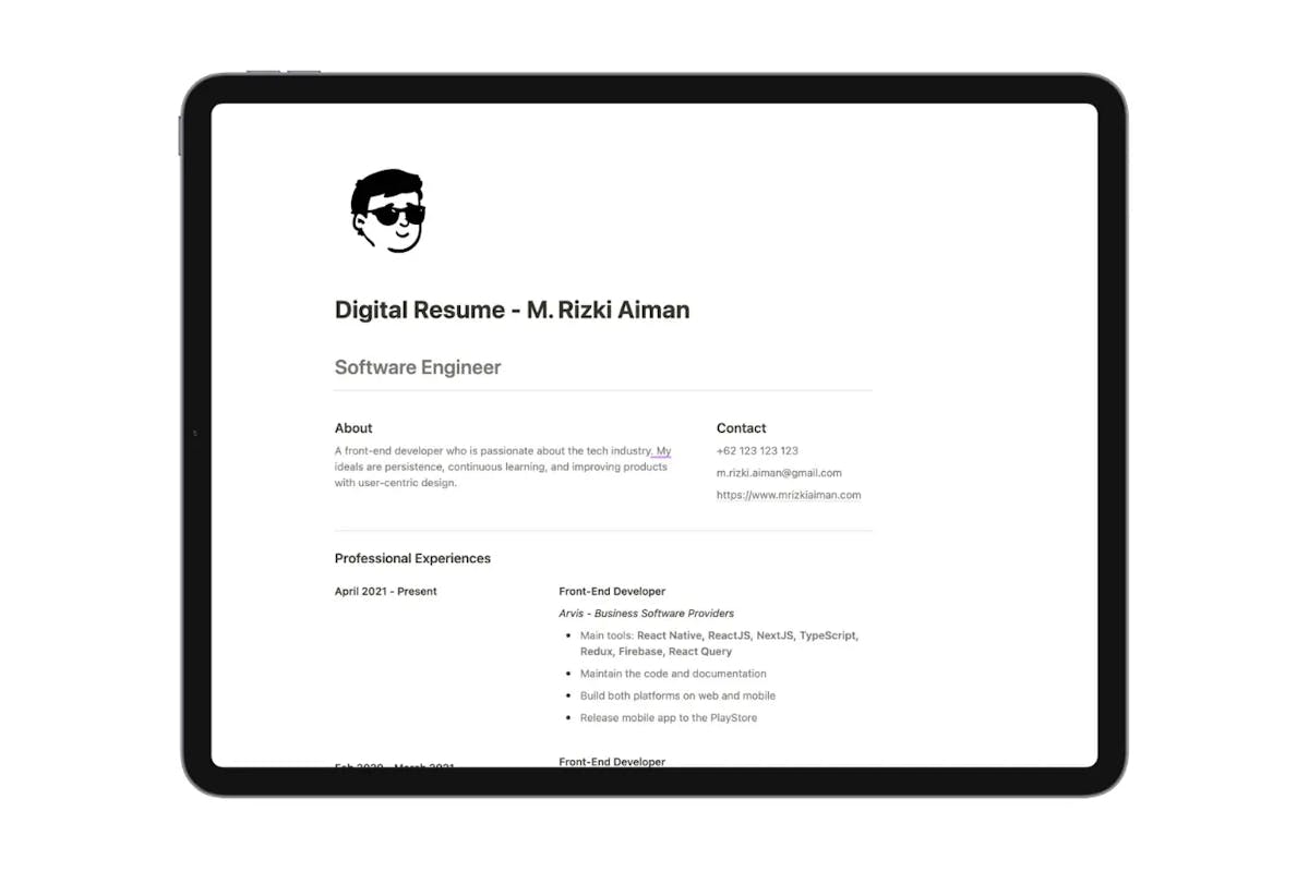 Digital Resume